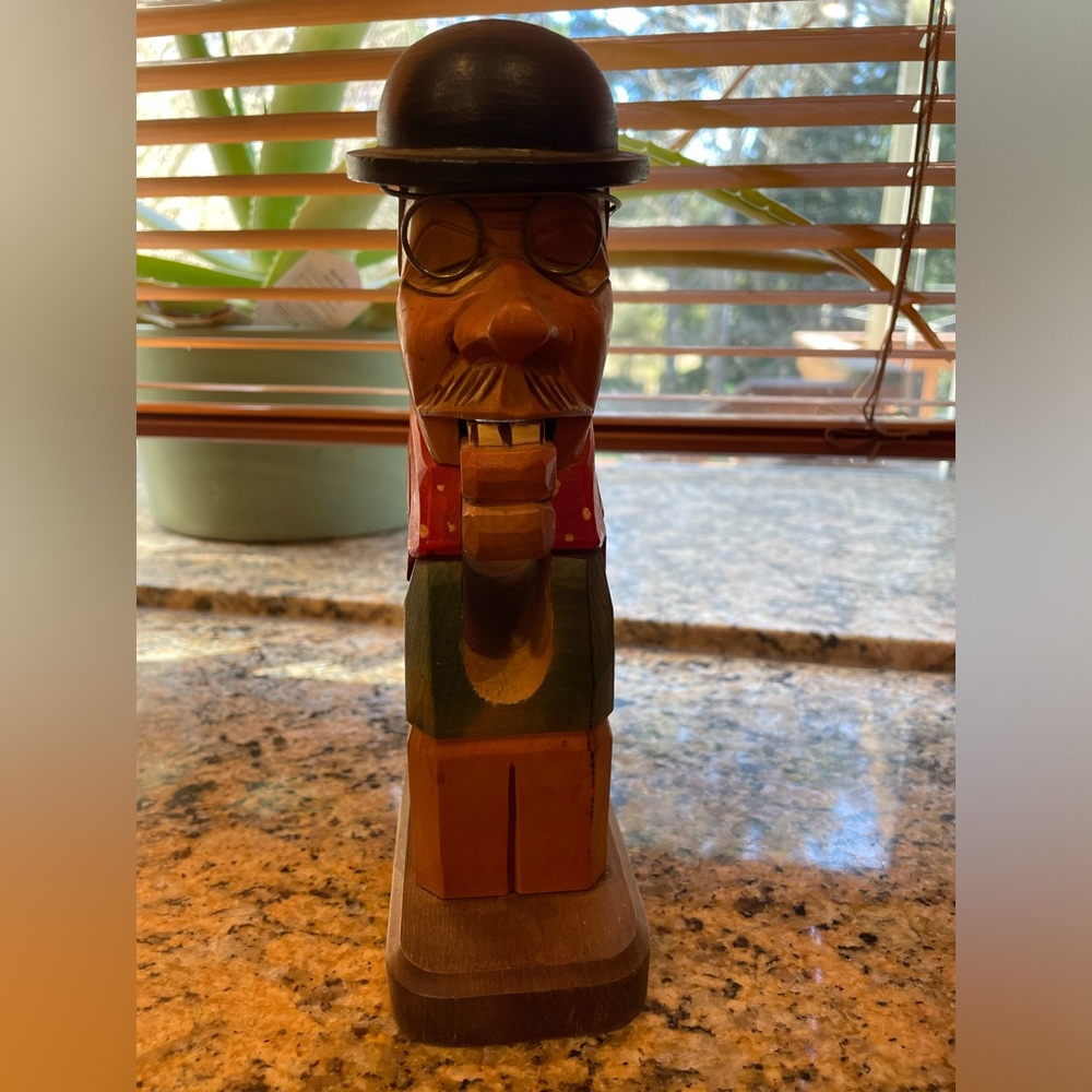 Vintage - Wooden Hand Carved Nutcracker Hobo